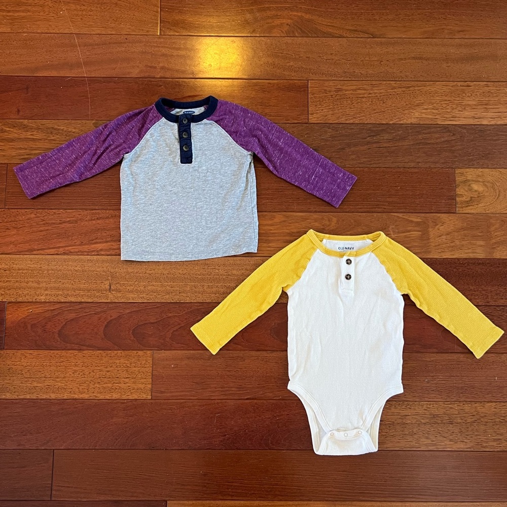 2 Piece Longsleeved Henley Bundle